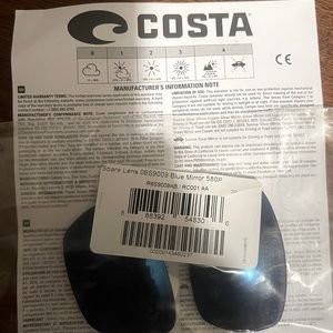 Costa 580P Tuna Alley replacement lenses